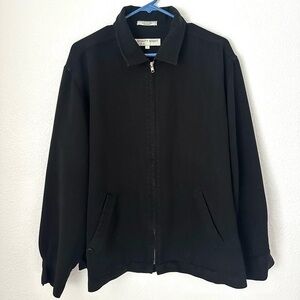 Eighty Eight Jacket Women’s L Black Vintage Full Zip Lightweight Collared